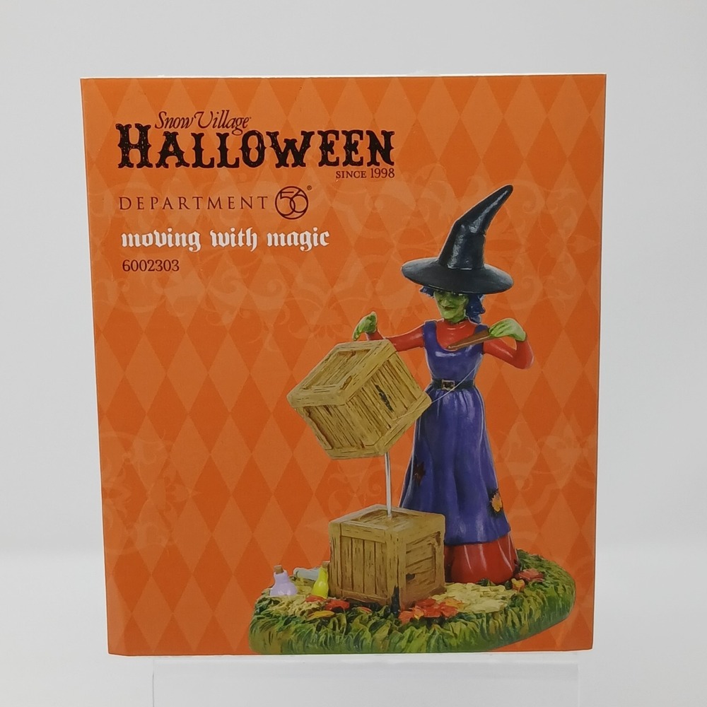 Department 56 Halloween Moving With Magic Snow Village 6002303